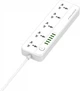 Фильтр питания ProLogix Premium 5 розеток, 6 USB AUTO ID, 2 м Белый (PR-SC5614W) - изображение 4