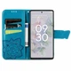 Чехол-книжка с рисунком UniCase Butterfly Pattern для Google Pixel 6a - Blue - изображение 4