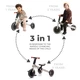 Детский велосипед Kinderkraft 3 в 1 4TRIKE Silver Grey (KR4TRI22GRY0000) (5902533922413) - изображение 4