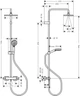 Душова система Hansgrohe Vernis Shape Showerpipe 230 1jet 26286670 - зображення 3