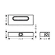 Прихована частина для каналів Hansgrohe uBox universal 40 мм (01000180) - изображение 3