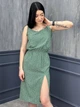 Fashions • Сарафан с разрезом Аурика Fashions 42-44 оливковый (9321/а-фг) - изображение 3