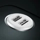 Автомобильное зарядное устройство Baseus Grain Pro Car Charger (Dual USB 4.8A) Быстрая зарядка Зарядка в авто White - изображение 6