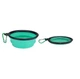 Дорожная складная силиконовая миска для собак 1л / Light Green - изображение 1