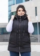 Женский теплый жилет удлиненный в стиле оверсайз больших размеров MODA 100023 48 Черный (М- 100023 /2 A ) - изображение 3