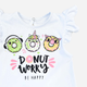 Детский летний комплект (майка + шорты) для девочки Dexters Crazy Donuts d127пч-зл 86 см Белый/Ментол (4821332637087) - изображение 2