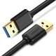 Кабель UGREEN US128 USB-A 3.0 Male to Male Cable 0.5m Black (10369) - изображение 1