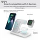 Док станція з бездротовою зарядкою Qi 3in1 Proda PD-W8 |5-15W, Watch/AirPods/Phone| white - зображення 3