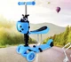 Cамокат-біговел 3 в 1 зі світними колесами Scooter Блакитний - зображення 1