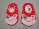 Носки - следы не скользящие Foot cover 0-2 года 62-92 см Зайка Малиновые - изображение 2
