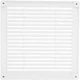Решетка вентиляционная накладная пластиковая с сеткой AirRoxy 200x200 white белая 02-319 - изображение 4