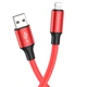 Кабель USB Borofone BX82, USB to Lightning, 2.4А, 1m, червоний - зображення 1