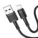 Кабель Hoco X83 USB to Lightning 1m чорний - зображення 2