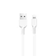 Кабель Hoco X20 USB to Lightning 3m білий - зображення 1