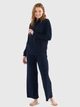Піжама (кофта + штани) жіноча великих розмірів U.S. Polo Assn 16818 XL Navy (8680557381177) - зображення 1