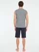 Пижама (майка + шорты) мужская U.S. Polo Assn 18670 L Темно-синий/Серый (8680557402216) - изображение 3