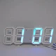 Годинник LED VST-6803 електронний від мережі білий корпус синя індикація - зображення 2