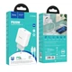Мережний зарядний пристрій Hoco C104A Stage single port PD20W Type-C to Lightning 3A, White - зображення 3