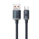 Кабель USB - Type-C Baseus Crystal Shine Series Fast Charging Data Cable 100W 2.0м черный (CAJY000501) - изображение 3