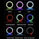 Кольцевая светодиодная LED RGB лампа 26см с штативом 2 метра и держателем для телефона селфи кольцо для блоггеров (кольцевой свет) - изображение 8