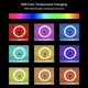 Кольцевая светодиодная LED RGB лампа 26см с штативом 2 метра и держателем для телефона селфи кольцо для блоггеров (кольцевой свет) - изображение 9