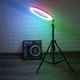 Кольцевая светодиодная LED RGB лампа 26см с штативом 2 метра и держателем для телефона селфи кольцо для блоггеров (кольцевой свет) - изображение 14