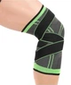 Наколенник Knee Support Фиксатор коленного сустава бандаж на колено Серо-салатовый - изображение 2