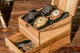 Деревянная шкатулка с ящиком для наручных часов на 4 ячейки от ecoWalnut Коричневый 141х180x149 мм - 118х153х50 мм - изображение 4