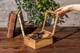 Деревянная шкатулка для часов со стеклянной крышкой от ecoWalnut Коричневый 180x141x82 мм - изображение 3