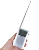 Радіоприймач Indin BC-R60 - FM\AM, мініатюрне радіо на батарейках, туристичне радіо, 95х58х20 мм, сірий - зображення 4