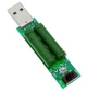 USB Тестер Keweisi KWS-V20 с нагрузкой USB 1А/2А амперметр вольтметр измеритель емкости аккумулятора, юзб тестер, 72х13,5х23 мм, синий - изображение 3