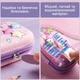 Детский школьный пенал Единорог Unicorn Dance 3D Magical Time для девочек розовый органайзер на 3 отделения - изображение 3