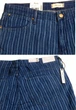 Брюки джинсовые тонкие летние укороченные WRANGLER BOYFRIEND CROP (W29IMA85W) синие в голубую полоску W28 L32 - изображение 7