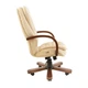 Офісне крісло керівника Richman Venice VIP Wood M1 Tilt Натуральна Шкіра Lux Італія Кремовий - зображення 3