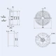 Осьовий вентилятор Weiguang YWF4E-350S-102/34-G 220V 1400rpm 2270 м3/год - зображення 4
