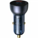 АЗП Baseus Particular Digital Display QC+PPS Car Charger 65W Dark Gray Cable(Type-C toType-C100W 1m) (TZCCKX-0G) - зображення 1