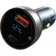 АЗП Baseus Particular Digital Display QC+PPS Car Charger 65W Dark Gray Cable(Type-C toType-C100W 1m) (TZCCKX-0G) - зображення 2