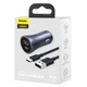 АЗП Baseus Golden Contactor Pro Dual Quick Charger Car Charger U+C 40W（With Baseus Simple wiring USB For Type-C 5A 1.0m）Dark Gray (TZCCJD-0G) - зображення 8
