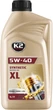 Моторное масло K2 Synthetic Motor Oil SL/CF/CF-4 XL 5W-40 1 л (GPL-K20960) - изображение 1