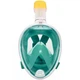 Полнолицевая панорамная маска для плавания FREE BREATH (S/M) M2068G Green с креплением для камеры - изображение 9
