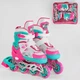 Роликовые коньки 404-L Best Roller колеса PU светящиеся. Multicolor (размер 38-42) (116287) - изображение 3