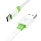 Кабель USB Borofone BX89 Union USB-A to Type-C сила струму до 3A захищений обплетенням з PVC, колір Біло-Зелений - зображення 2