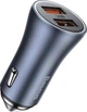 Автомобильное зарядное устройство Baseus Golden Contactor Pro Dual Quick Charger Car Charger Быстрая зарядка Quick Charge 3.0 40W USB + USB Зарядка в авто (CCJD-A0G) Grey - изображение 1