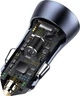 Автомобильное зарядное устройство Baseus Golden Contactor Pro Dual Quick Charger Car Charger Быстрая зарядка Quick Charge 3.0 40W USB + USB Зарядка в авто (CCJD-A0G) Grey - изображение 6