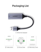 Внешняя сетевая карта / Сетевой адаптер Ugreen CM209 USB 3.0 Gigabit Ethernet (50922/15736) - изображение 9
