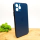 Матовий скляний чохол Glass case для iPhone 11 Pro Pacific Blue - зображення 3