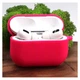 Матовый чехол Silicone Case для AirPods Pro Original Assembly Raspberry - изображение 2