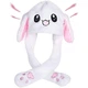 Шапка, що світиться біла Pikachu toys soft toys with led з рухомими вушками - зображення 1