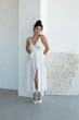 Белое платье миди на свадьбу FashionYouWant M/L белый 43425449 - изображение 3
