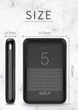 УМБ Golf G95-C 5000mAh 2USB+Type-C+microUSB Candy Power Bank Black(6959072723260) - изображение 9